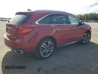 2018 Acura MDX Advance with VIN 5J8YD4H82JL002830, listed as a Copart auction lot 43667625 with 117,192 mi miles and Salvage Title. Bid and sale history available at carsss.com. Image 3.