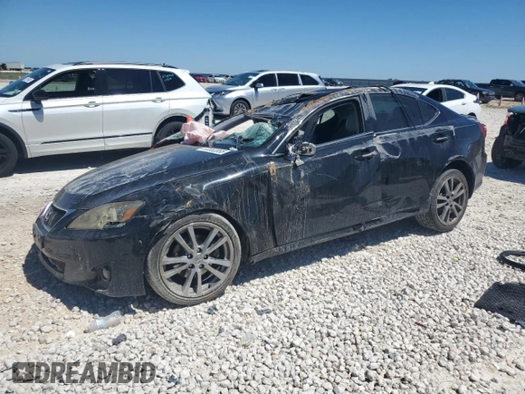 2013 Lexus IS 250 with VIN JTHBF5C24D5187624, listed as a Copart auction lot 53852055 with Not provided miles and Salvage title. Bid and sale history available at DreamBid. Image 1.
