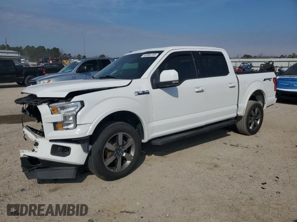 2017 Ford F-150 XL with VIN 1FTEW1EF1HFA28020, listed as a Copart auction lot 43564105 with 55,446 mi miles and Salvage title. Bid and sale history available at DreamBid. Image 1.