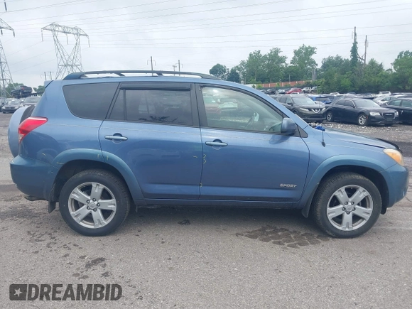 2008 Toyota RAV4 Sport with VIN JTMBD32V185185648, listed as a IAAI auction lot 42650735 with 122,579 mi miles and . Bid and sale history available at DreamBid. Image 14.