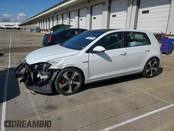 2017 Volkswagen GTI S with VIN 3VW547AU3HM011262, listed as a Copart auction lot 52087165 with 76,054 mi miles and Salvage Title. Bid and sale history available at DreamBid. Image 1.