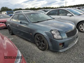 2005 Cadillac CTS-V with VIN 1G6DN56S450184362, listed as a Copart auction lot 73889694 with 0 mi miles and Salvage Title. Bid and sale history available at carsss.com. Image 4.