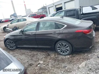 2016 Hyundai Genesis 3.8L with VIN KMHGN4JE9GU110867, listed as a IAAI auction lot 41729504 with 126,247 mi miles. Bid and sale history available at carsss.com. Image 14.