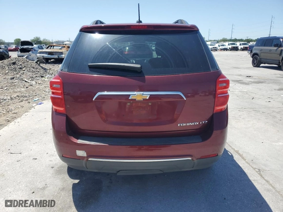 2016 Chevrolet Equinox LTZ with VIN 2GNALDEK5G6194448, listed as a Copart auction lot 51976045 with 104,695 mi miles and Salvage Title. Bid and sale history available at carsss.com. Image 6.