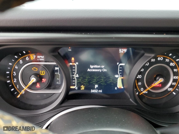 2024 Jeep Gladiator Willys with VIN 1C6HJTAG4RL133988, listed as a Copart auction lot 43078465 with 3,452 mi miles and Salvage Title. Bid and sale history available at carsss.com. Image 9.