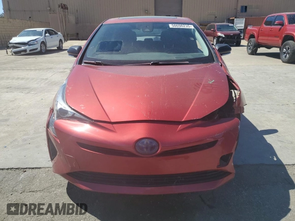 2016 Toyota Prius Four with VIN JTDKARFUXG3516895, listed as a Copart auction lot 50698235 with 301,125 mi miles and Salvage Title. Bid and sale history available at carsss.com. Image 5.