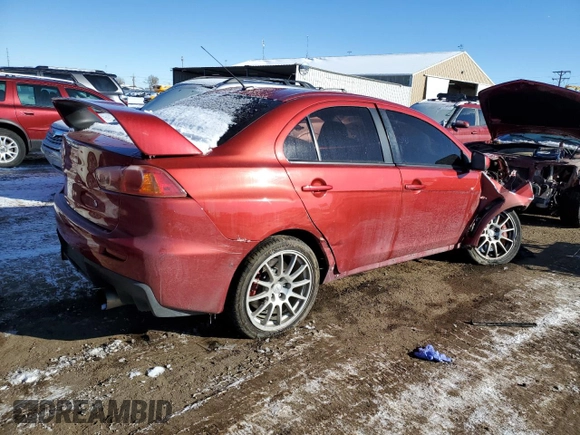 2008 Mitsubishi Lancer Evolution GSR with VIN JA3AW86V38U050124, listed as a Copart auction lot 87663485 with 153,827 mi miles and Salvage Title. Bid and sale history available at carsss.com. Image 3.