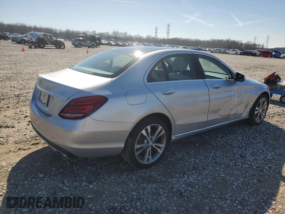 2015 Mercedes-Benz C-Class C 300 Luxury with VIN 55SWF4KB2FU001898, listed as a Copart auction lot 45596695 with 53,411 mi miles and Salvage Title. Bid and sale history available at carsss.com. Image 3.