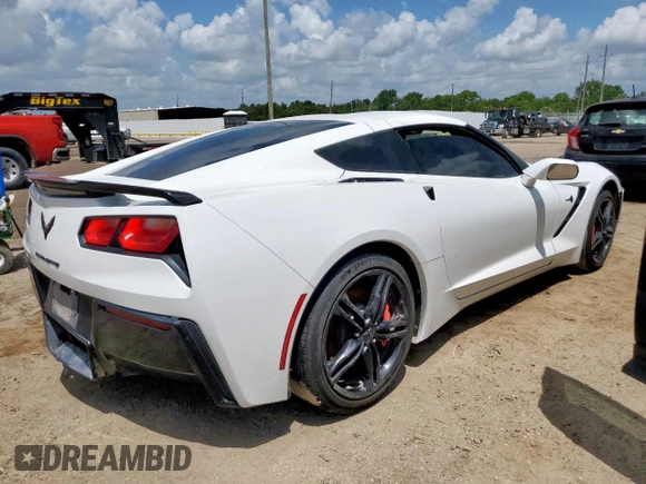 2017 Chevrolet Corvette 1LT with VIN 1G1YB2D74H5124019, listed as a Copart auction lot 61194775 with Not provided miles and Clean title. Bid and sale history available at DreamBid. Image 3.