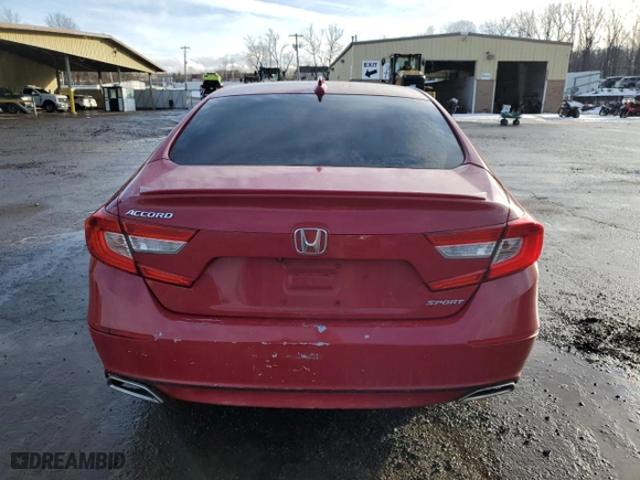 2019 Honda Accord Sedan Sport 1.5T with VIN 1HGCV1F34KA165585, listed as a Copart auction lot 45474295 with 135,961 mi miles and Salvage Title. Bid and sale history available at carsss.com. Image 6.