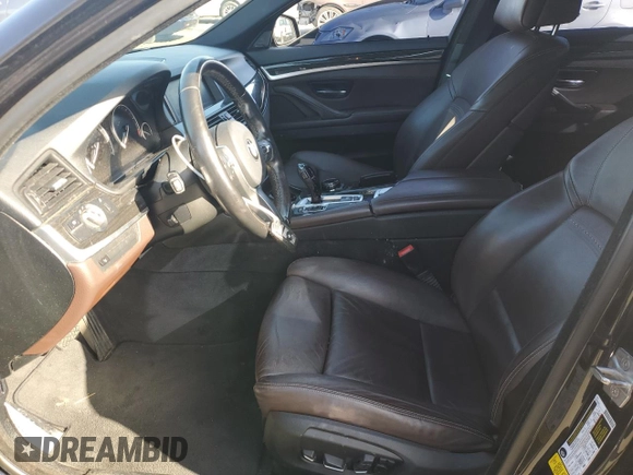 2015 BMW 5 Series 535i with VIN WBA5B1C5XFG127381, listed as a Copart auction lot 51338675 with 123,596 mi miles and Salvage Title. Bid and sale history available at carsss.com. Image 7.