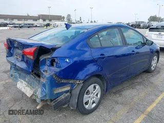 2017 Kia Forte LX with VIN 3KPFK4A74HE160960, listed as a IAAI auction lot 41894868 with 61,501 mi miles. Bid and sale history available at carsss.com. Image 4.