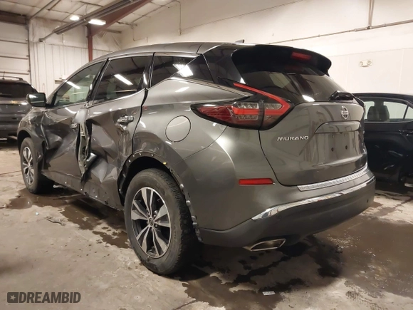 2022 Nissan Murano S with VIN 5N1AZ2AS0NC115947, listed as a IAAI auction lot 41589658 with 33,362 mi miles. Bid and sale history available at carsss.com. Image 3.