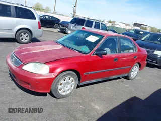 1999 Honda Civic LX with VIN 1HGEJ6671XL046764, listed as a IAAI auction lot 42055408 with 208,308 mi miles. Bid and sale history available at carsss.com. Image 12.