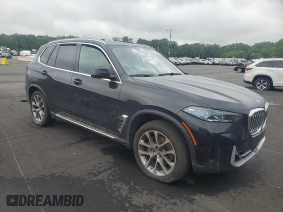 2024 BMW X5 sDrive40i with VIN 5UX13EU03R9V08439, listed as a Copart auction lot 61158915 with Not provided miles and Clean title. Bid and sale history available at DreamBid. Image 4.