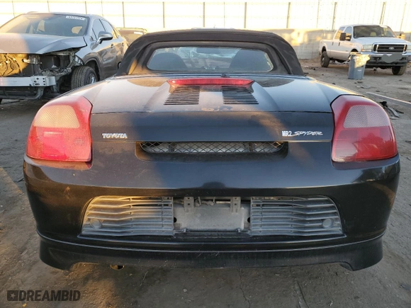 2001 Toyota MR2 Spyder with VIN JTDFR320910040741, listed as a Copart auction lot 84292914 with 139,305 mi miles and Salvage Title. Bid and sale history available at carsss.com. Image 6.