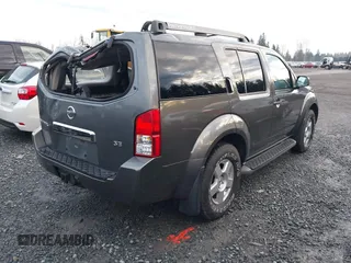 2005 Nissan Pathfinder SE with VIN 5N1AR18W45C726096, listed as a IAAI auction lot 41265086 with 209,183 mi miles and . Bid and sale history available at DreamBid. Image 4.