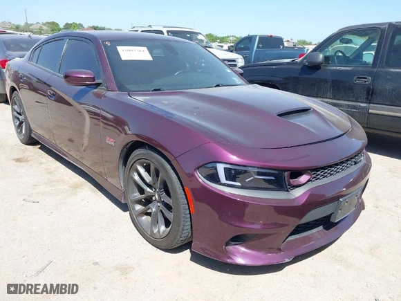 2020 Dodge Charger Scat Pack Widebody with VIN 2C3CDXGJ8LH190207, listed as a IAAI auction lot 42003361 with 9,945 mi miles. Bid and sale history available at carsss.com. Image 1.