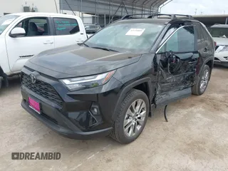 2025 Toyota RAV4 XLE Premium with VIN 2T3C1RFV9SC323495, listed as a IAAI auction lot 42136805 with 947 mi miles and . Bid and sale history available at DreamBid. Image 2.