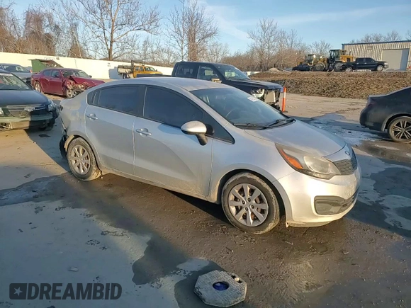 2015 Kia Rio LX with VIN KNADM4A30F6484857, listed as a Copart auction lot 46758725 with 131,930 mi miles and Salvage Title. Bid and sale history available at carsss.com. Image 10.