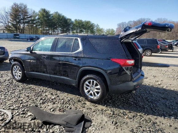 2021 Chevrolet Traverse LT Leather with VIN 1GNEVHKW3MJ196014, listed as a Copart auction lot 49678595 with 124,695 mi miles and Salvage Title. Bid and sale history available at carsss.com. Image 2.