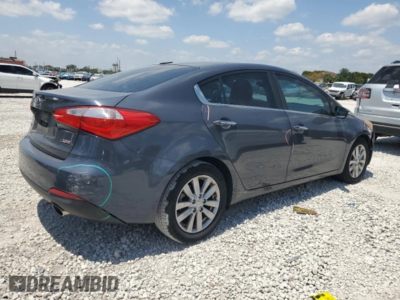 2015 Kia Forte EX with VIN KNAFX4A86F5282896, listed as a Copart auction lot 53327525 with 110,739 mi miles and Salvage Title. Bid and sale history available at carsss.com. Image 3.