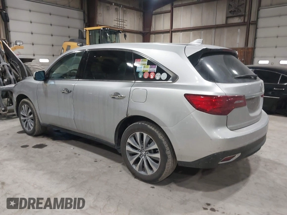 2014 Acura MDX Tech Pkg with VIN 5FRYD4H40EB041886, listed as a IAAI auction lot 41653047 with 85,888 mi miles. Bid and sale history available at carsss.com. Image 3.