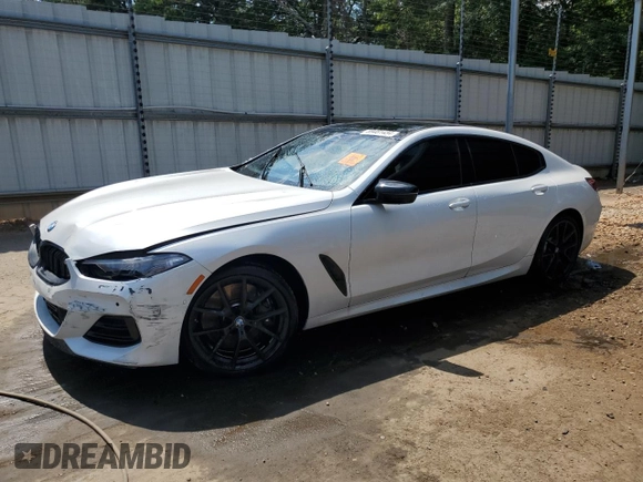 2024 BMW 8 Series M850i with VIN WBAGV8C06RCN49236, listed as a Copart auction lot 88115505 with 0 mi miles and Salvage Title. Bid and sale history available at carsss.com. Image 1.