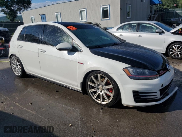 2017 Volkswagen Golf GTI Autobahn with VIN 3VW547AU3HM008975, listed as a Copart auction lot 66924874 with 124,224 mi miles and Salvage Title. Bid and sale history available at carsss.com. Image 4.