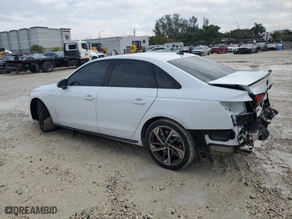 2023 Audi A4 Sedan S line Prestige with VIN WAUFAAF4XPN022850, listed as a Copart auction lot 42083155 with 11,885 mi miles and Salvage Title. Bid and sale history available at carsss.com. Image 2.