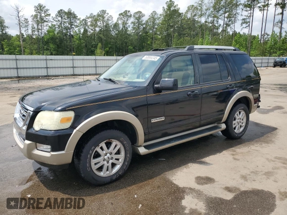 2006 Ford Explorer Eddie Bauer z VIN 1FMEU64E76UA13490, wystawiony jako Copart lot #53865245 z przebiegiem 166 223 mil mil oraz Szkoda całkowita • Salvage title. Historia ofert i sprzedaży dostępna na DreamBid. Obrazek 1.