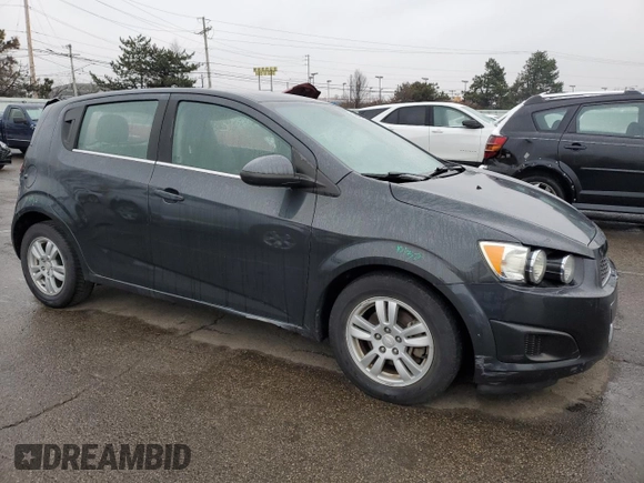 2014 Chevrolet Sonic LT with VIN 1G1JC6SG9E4106710, listed as a Copart auction lot 45018765 with 118,731 mi miles and Salvage Title. Bid and sale history available at carsss.com. Image 4.