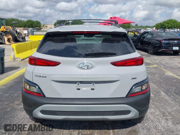 2023 Hyundai Kona SEL with VIN KM8K6CAB3PU062015, listed as a IAAI auction lot 42187191 with 35,599 mi miles. Bid and sale history available at carsss.com. Image 16.
