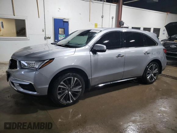 2020 Acura MDX w/Technology Pkg with VIN 5J8YD4H58LL020290, listed as a Copart auction lot 89012015 with 43,899 mi miles and Salvage Title. Bid and sale history available at carsss.com. Image 1.
