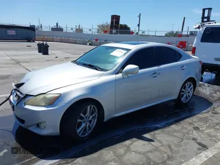 2007 Lexus IS with VIN JTHBK262775037758, listed as a IAAI auction lot 41990064 with 156,319 mi miles. Bid and sale history available at carsss.com. Image 2.