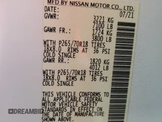 2021 Nissan Titan SV with VIN 1N6AA1EE5MN528618, listed as a Copart auction lot 48708505 with 62,850 mi miles and Salvage title. Bid and sale history available at DreamBid. Image 12.