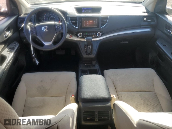 2016 Honda CR-V EX with VIN 2HKRM4H53GH632412, listed as a Copart auction lot 53661015 with 49,261 mi miles and Salvage Title. Bid and sale history available at DreamBid. Image 8.