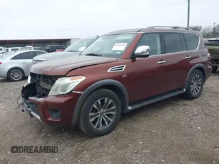 2018 Nissan Armada SL with VIN JN8AY2ND7J9050528, listed as a IAAI auction lot 41525232 with 106,179 mi miles and . Bid and sale history available at DreamBid. Image 22.