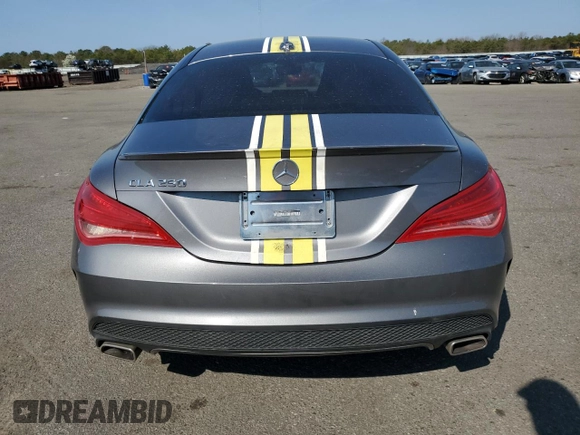 2015 Mercedes-Benz CLA 250 with VIN WDDSJ4EB7FN180683, listed as a Copart auction lot 54276095 with 58,728 mi miles and Salvage Title. Bid and sale history available at DreamBid. Image 6.