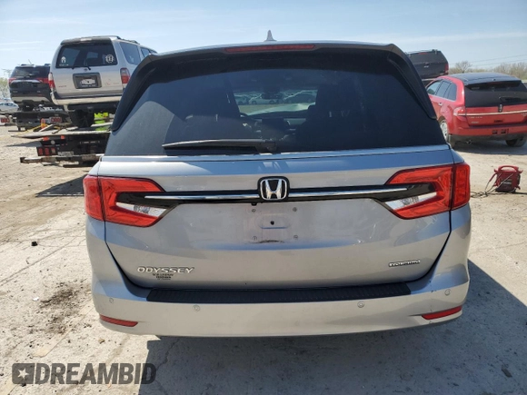 2023 Honda Odyssey Touring with VIN 5FNRL6H8XPB043493, listed as a Copart auction lot 53166015 with 34,615 mi miles and Salvage Title. Bid and sale history available at DreamBid. Image 6.