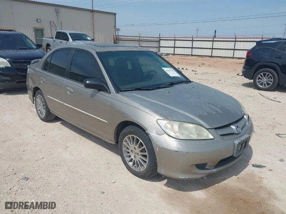 2005 Honda Civic Sdn EX with VIN 2HGES26715H557911, listed as a IAAI auction lot 42031283 with 208,082 mi miles. Bid and sale history available at carsss.com. Image 1.
