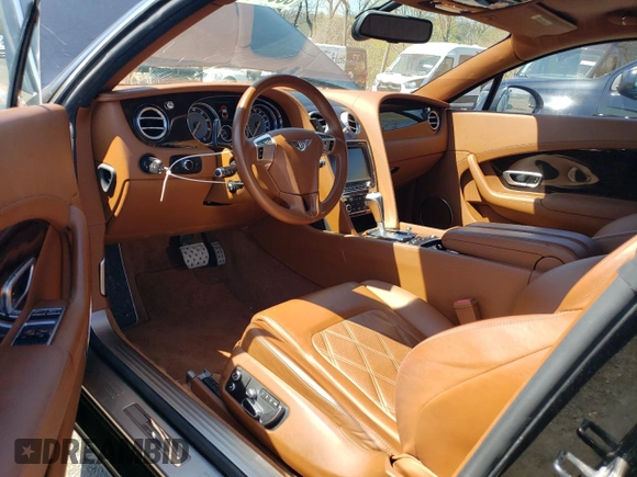 2012 Bentley Continental GT with VIN SCBFR7ZA3CC072773, listed as a Copart auction lot 53946565 with 26,275 mi miles and Salvage Title. Bid and sale history available at DreamBid. Image 8.