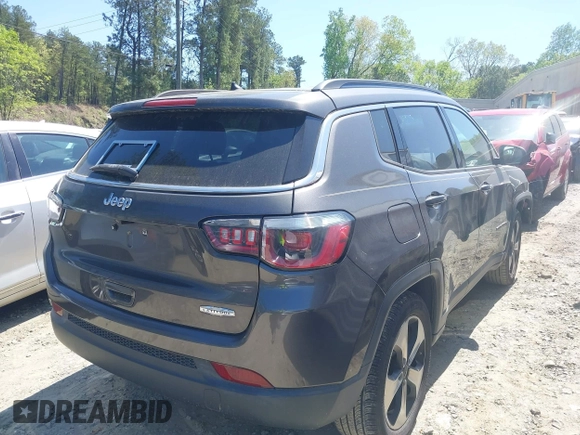 2018 Jeep Compass Latitude with VIN 3C4NJCBB3JT194188, listed as a IAAI auction lot 41996510 with 68,855 mi miles and . Bid and sale history available at DreamBid. Image 4.