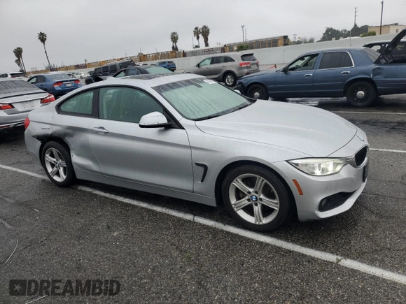 2015 BMW 4 Series 428i with VIN WBA3N7C55FK225457, listed as a Copart auction lot 43988995 with 75,879 mi miles and Salvage Title. Bid and sale history available at DreamBid. Image 4.