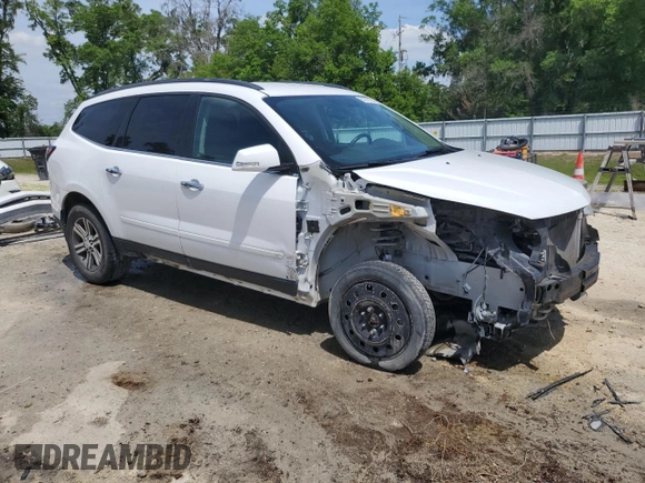 2017 Chevrolet Traverse LT with VIN 1GNKRHKD7HJ126138, listed as a Copart auction lot 51772195 with 136,618 mi miles and Salvage Title. Bid and sale history available at DreamBid. Image 4.