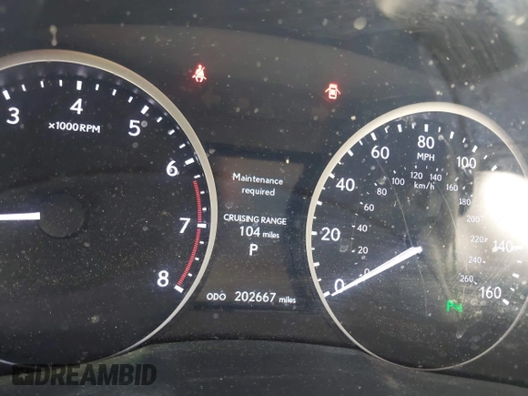 2013 Lexus ES 4dr Sdn with VIN JTHBK1GG7D2067019, listed as a IAAI auction lot 42088189 with 202,667 mi miles. Bid and sale history available at carsss.com. Image 15.