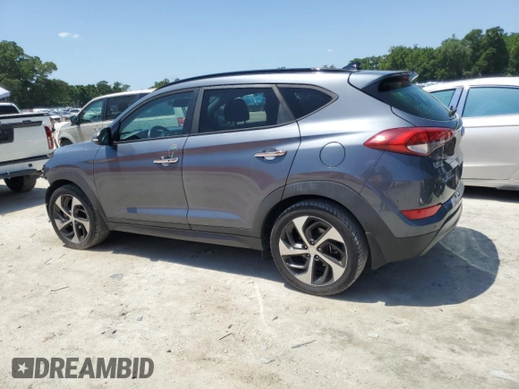 2016 Hyundai Tucson Limited with VIN KM8J33A22GU209297, listed as a Copart auction lot 54689985 with 108,674 mi miles and Salvage Title. Bid and sale history available at DreamBid. Image 2.