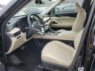 2024 Infiniti QX60 Luxe with VIN 5N1DL1FS9RC355103, listed as a Copart auction lot 45352875 with 9,460 mi miles and Salvage title. Bid and sale history available at DreamBid. Image 7.