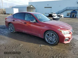 2014 Infiniti Q50 Premium with VIN JN1BV7ARXEM683926, listed as a Copart auction lot 50415795 with 118,966 mi miles and Salvage Title. Bid and sale history available at carsss.com. Image 4.