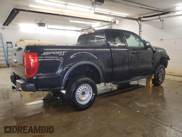 2021 Ford Ranger XL with VIN 1FTER1FH2MLD64522, listed as a Copart auction lot 47803675 with 20,441 mi miles and Salvage Title. Bid and sale history available at DreamBid. Image 3.